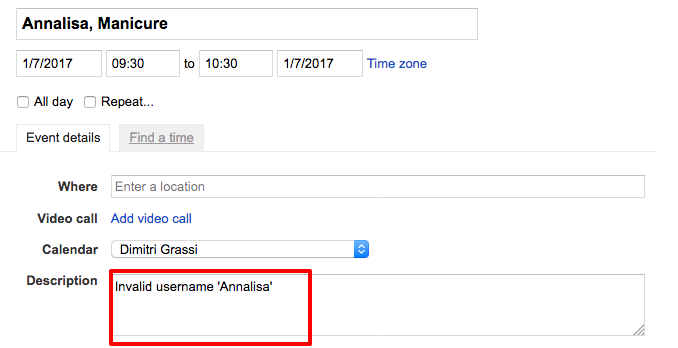 Google Calendar two ways sync