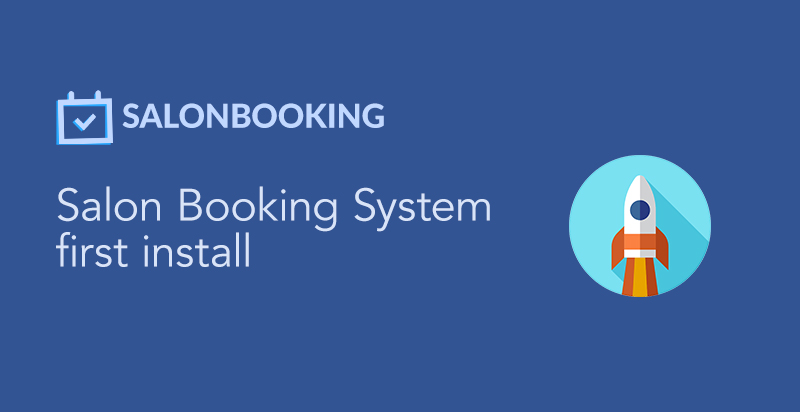 salon booking system first install