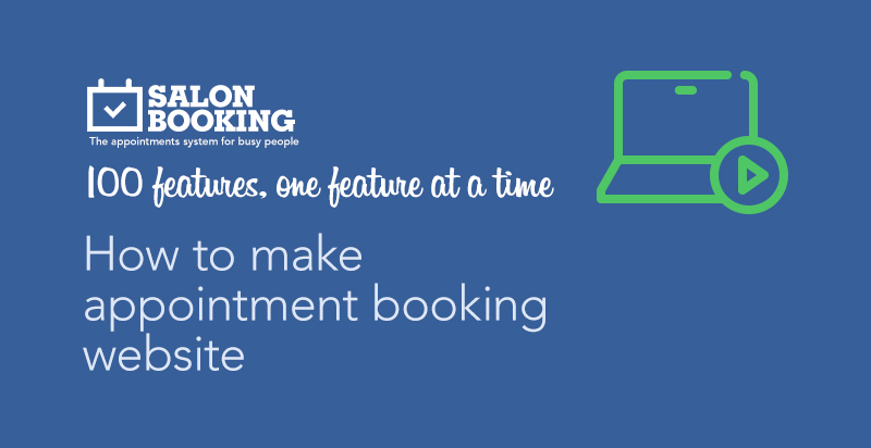 How to make an appointment booking website