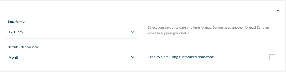 booking system