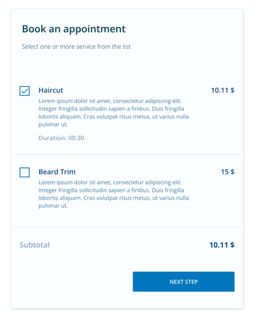 How to use CSS to re-style the booking form