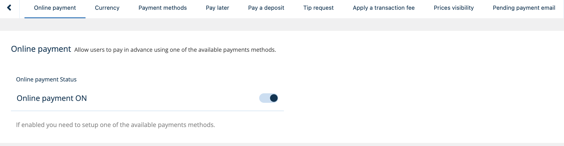 Permettre le paiement en ligne  