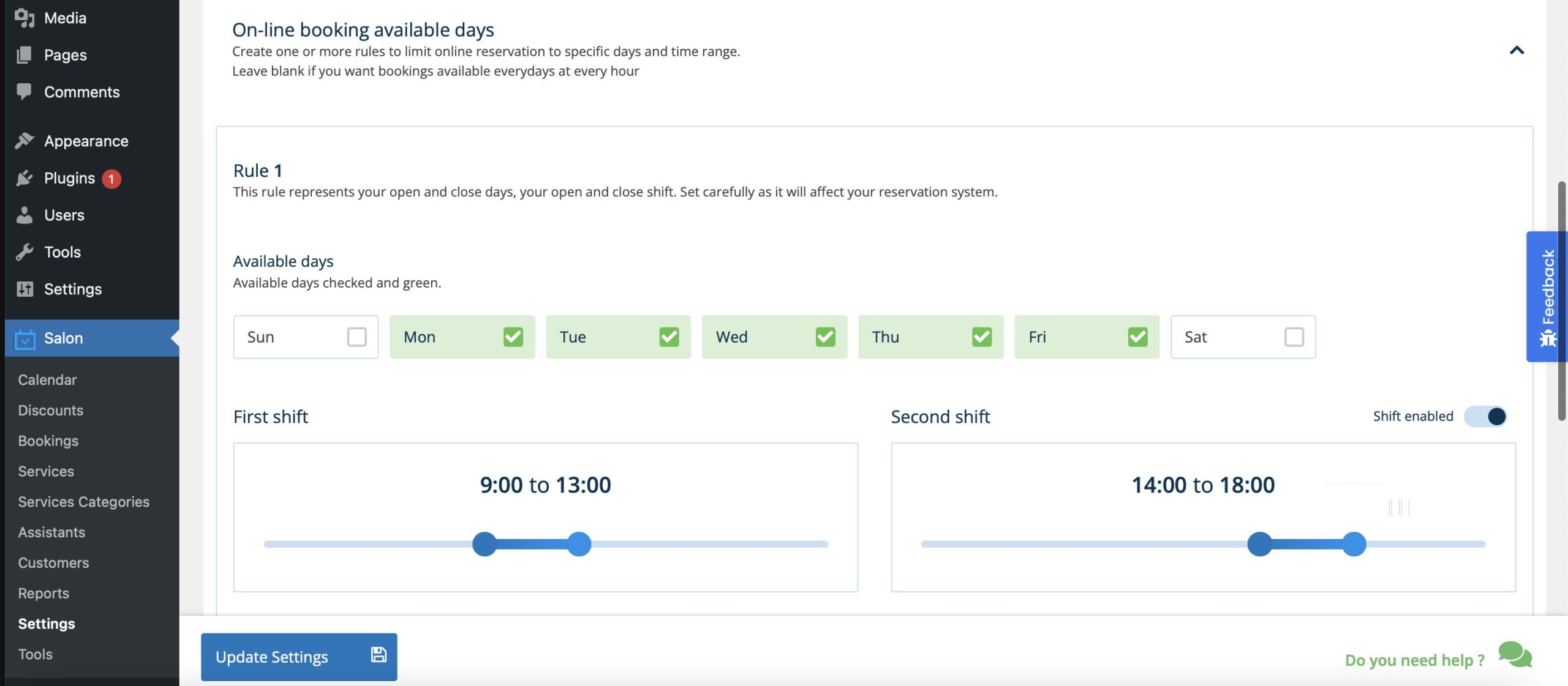 Bloquer les heures non disponibles