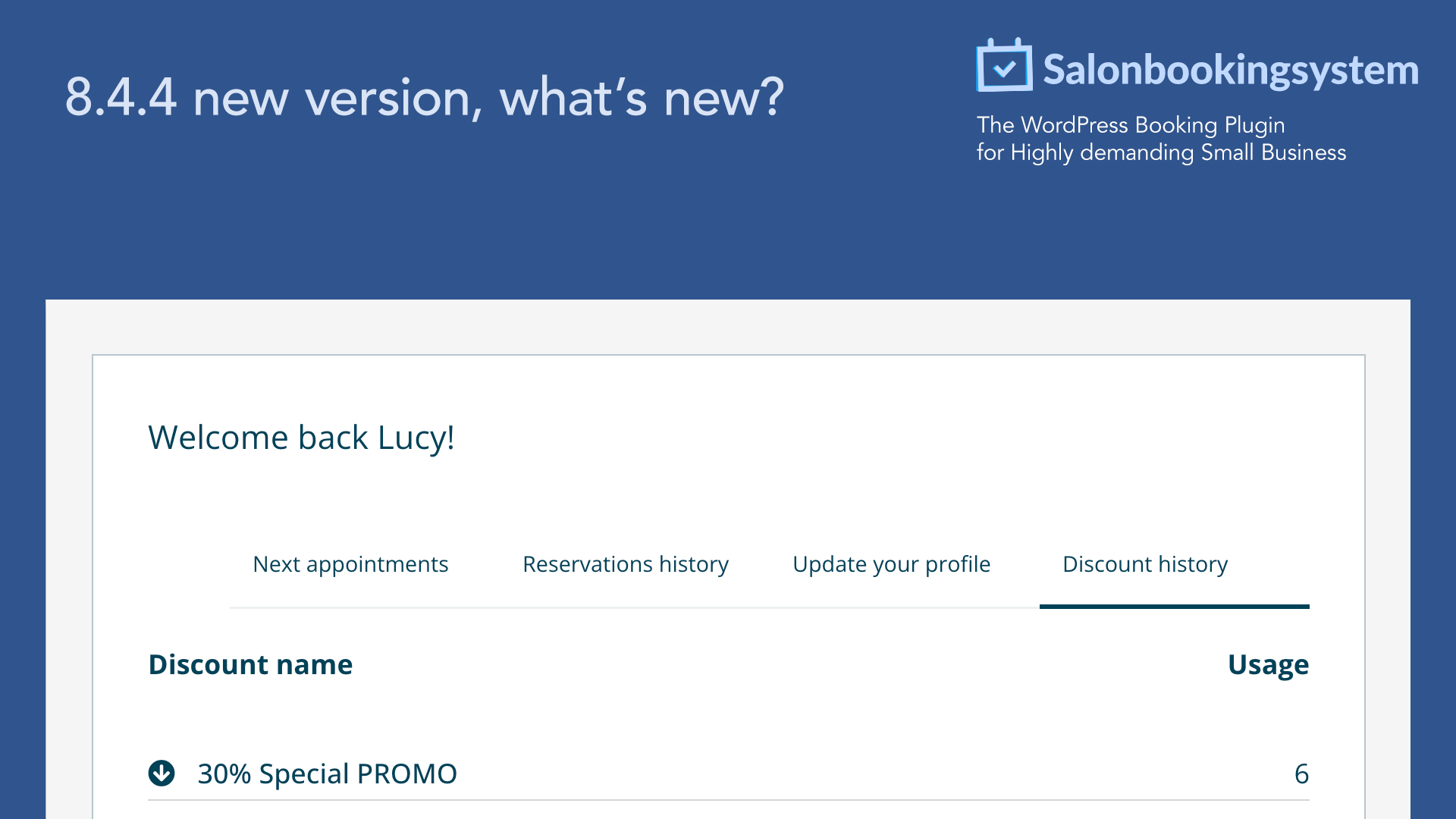 salon booking system - 8.4.4 version